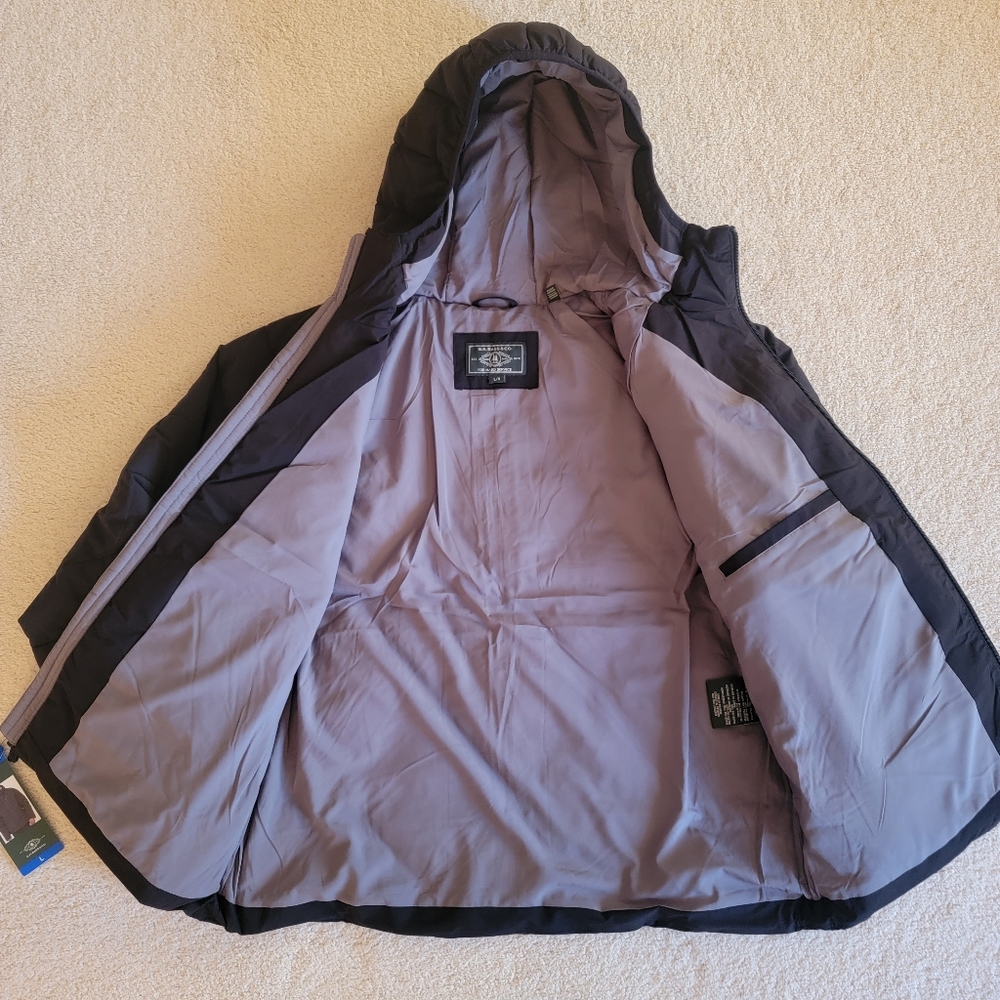 GH. Bass And Co. Men's Puffer Jacket Hooded NWT - Picture 9 of 9